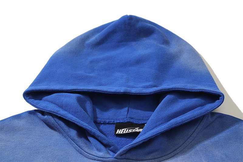 HS Washed Flame Star Graphic Hoodie ¡ª detail