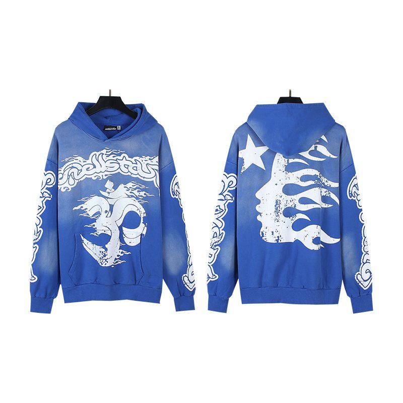 HS Washed Flame Star Graphic Hoodie ¡ª context