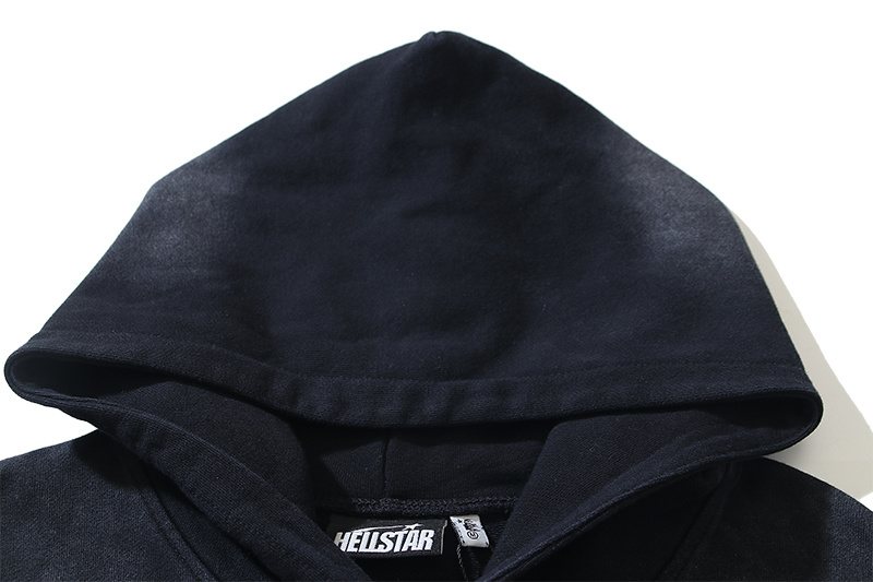 HS Washed Face Flame Graphic Hoodie ¡ª detail
