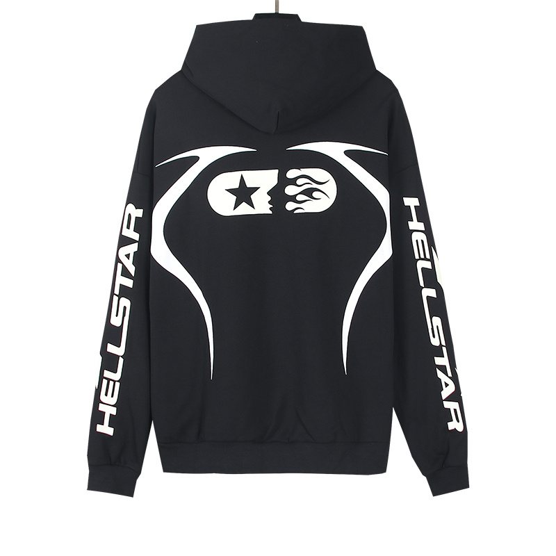 HS Star & Flame Graphic Hoodie ¡ª back