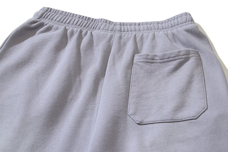 HS Washed Grey Flame Graphic Sweatpants ¡ª detail