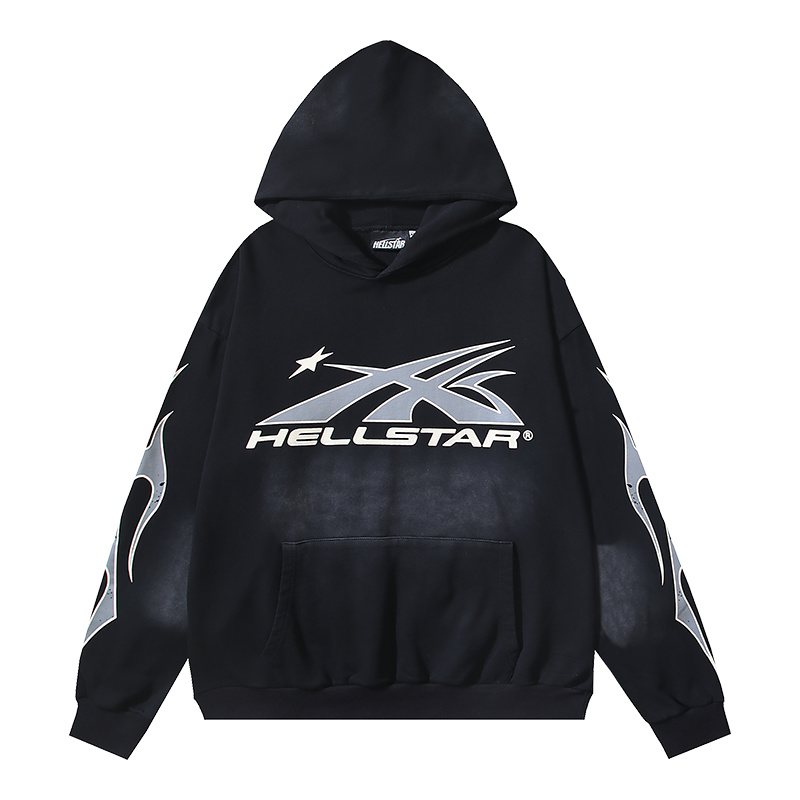 HS Washed Black Graphic Hoodie ¡ª hero