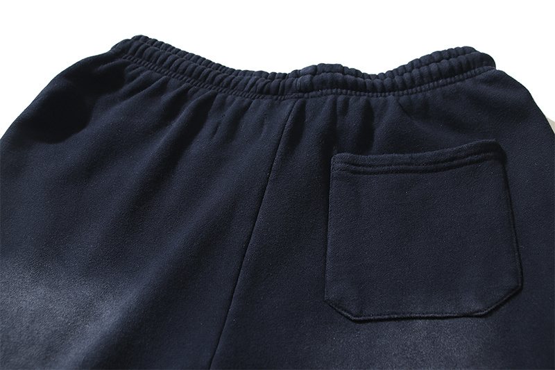 HS Washed Black Flame Graphic Sweatpants ¡ª detail