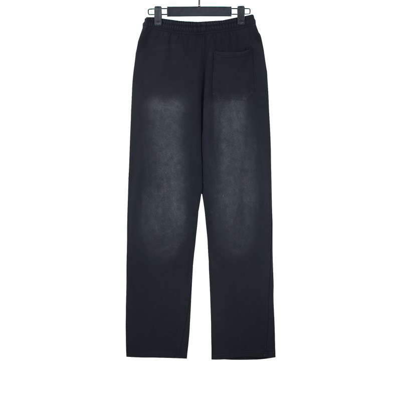 HS Washed Black Flame Graphic Sweatpants ¡ª back