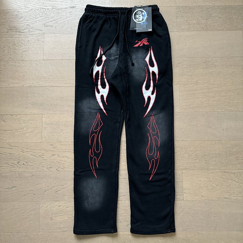 HS Flame Graphic Washed Sweatpants ¡ª context