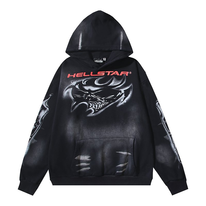 HS Washed Black Graphic Hoodie ¡ª hero