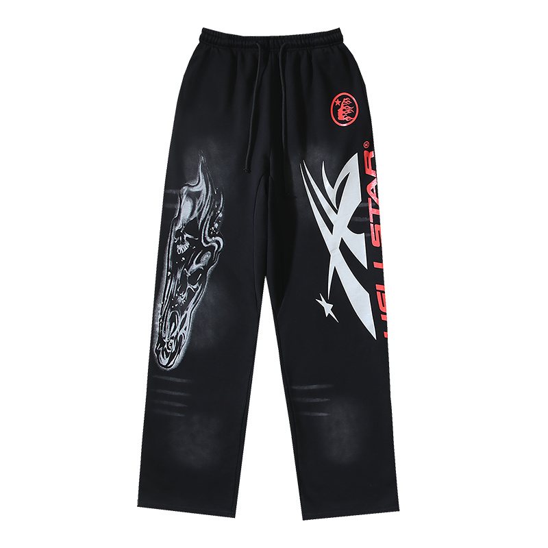 HS Washed Black Graphic Sweatpants ¡ª hero
