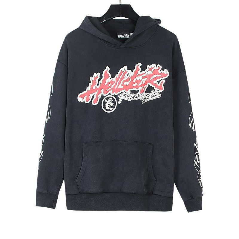 HS Tour Washed Black Graphic Hoodie ¡ª hero