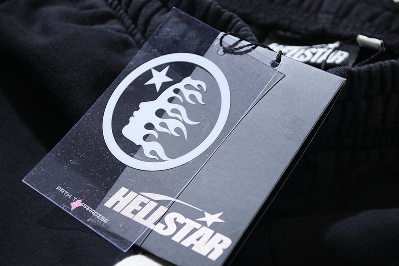 HS Washed Black Pink Graphic Flared Sweatpants ¡ª hang_tag