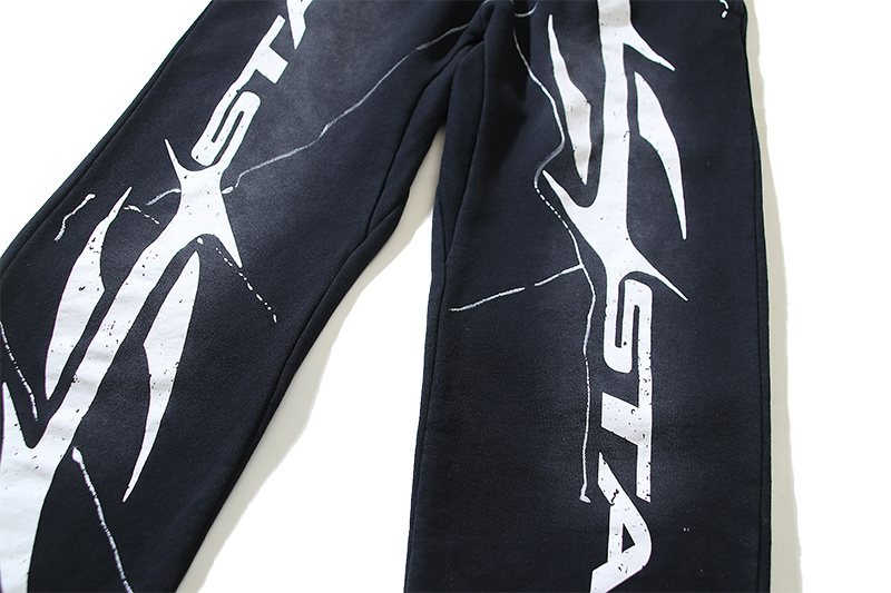 HS Washed Star Graphic Sweatpants ¡ª fabric_closeup