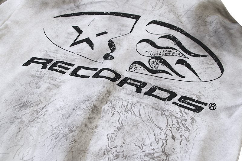 HS Records Graphic Washed Hoodie ¡ª detail