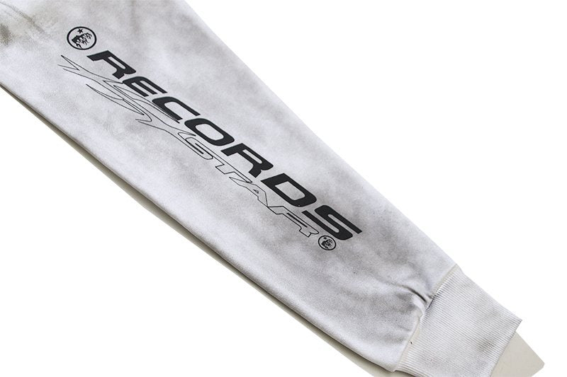 HS Records Graphic Washed Hoodie ¡ª detail