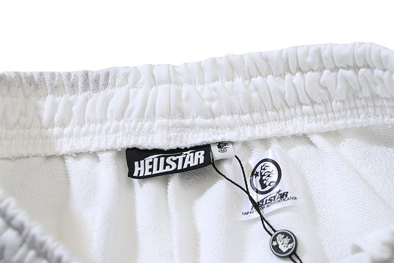 HS Records Graphic Washed White Pants ¡ª neck_label