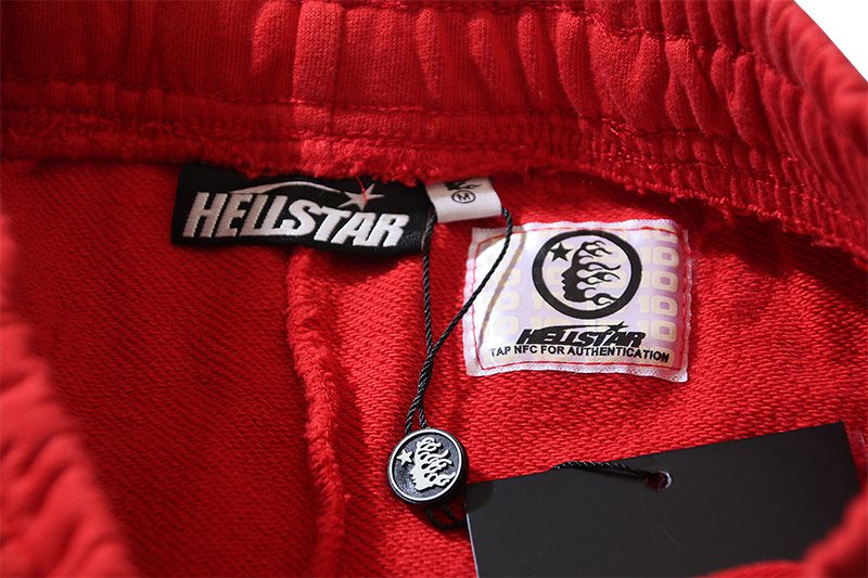 HS Washed Red Straight-Leg Sweatpants ¡ª neck_label