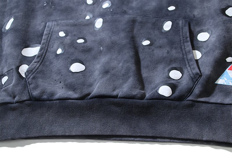 HS Washed Splatter Graphic Hoodie ¡ª detail
