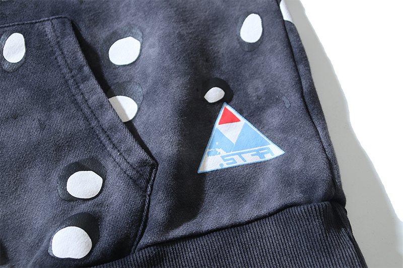 HS Washed Splatter Graphic Hoodie ¡ª detail