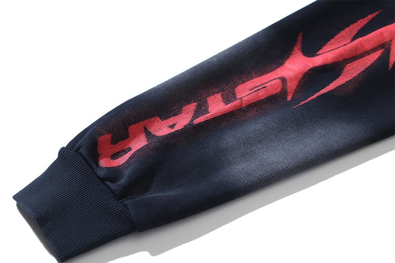 HS Sport Graphic Hoodie - Washed Black ¡ª detail