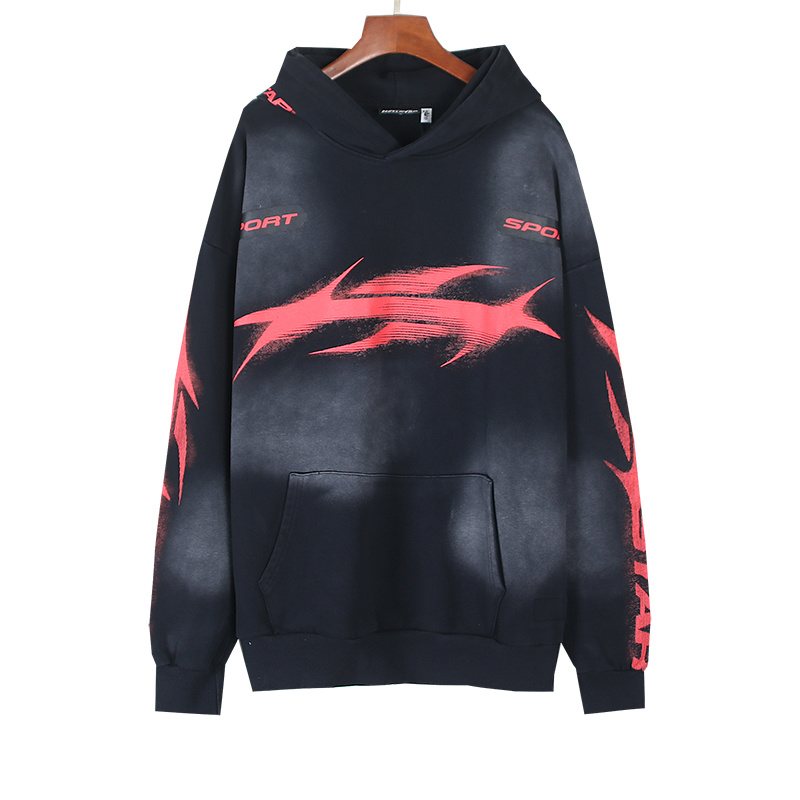 HS Sport Graphic Hoodie - Washed Black ¡ª hero
