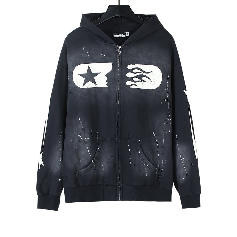 HS Paint-Splatter Zip-Up Hoodie ¡ª hero