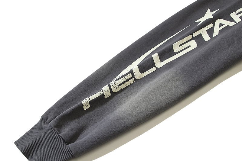 HS Star & Flame Graphic Zip Hoodie ¡ª detail