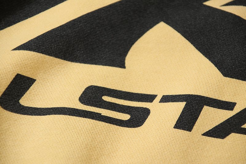 HS Washed Yellow Graphic Zip Hoodie ¡ª detail