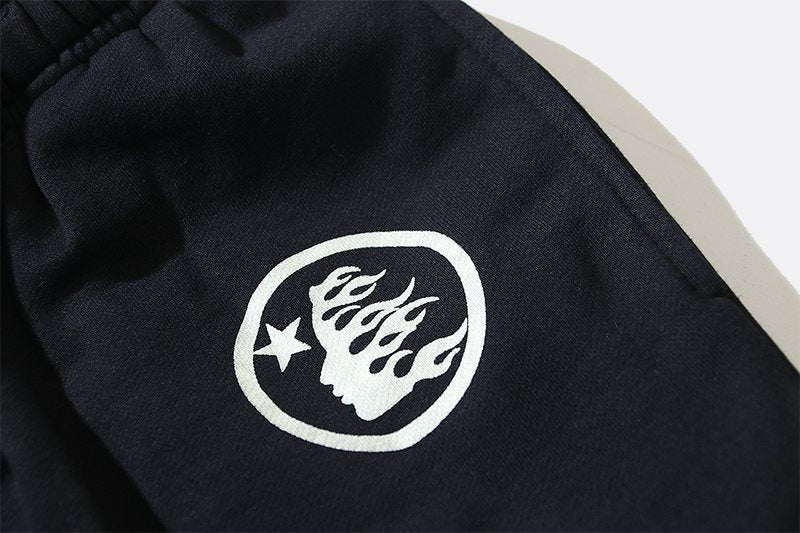 HS Washed Black Logo Sweatpants ¡ª detail