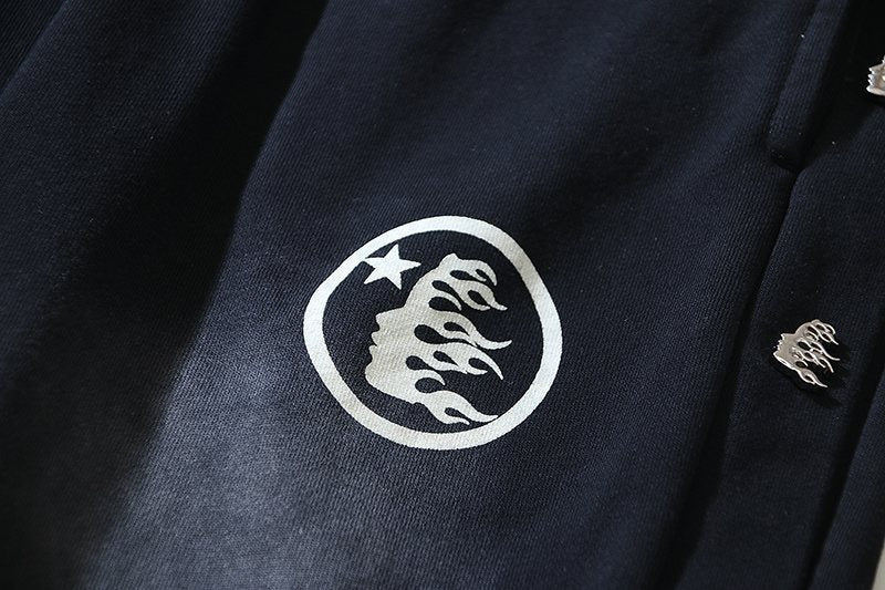 HS Flame Logo Washed Sweatpants ¡ª detail