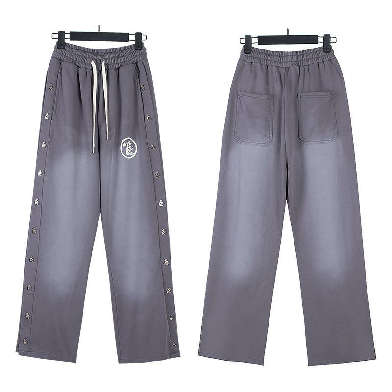 HS Flame Logo Washed Sweatpants ¡ª front