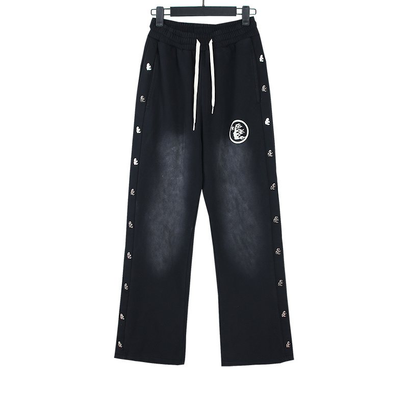 HS Flame Logo Washed Sweatpants ¡ª front