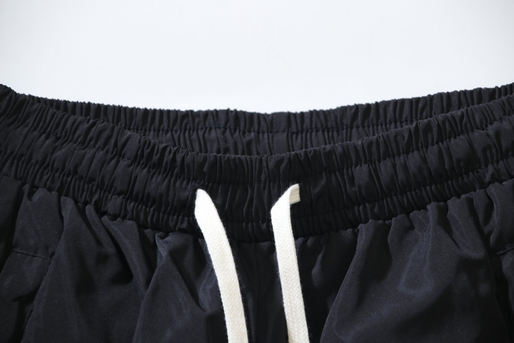 HS Side Button Wide-Leg Pants - Black ¡ª detail