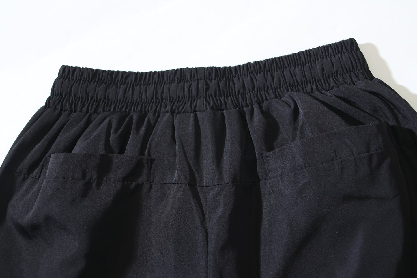 HS Side Button Wide-Leg Pants - Black ¡ª detail