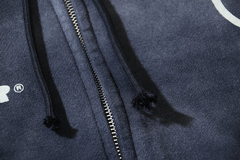 HS Washed Splatter Zip Hoodie ¡ª detail
