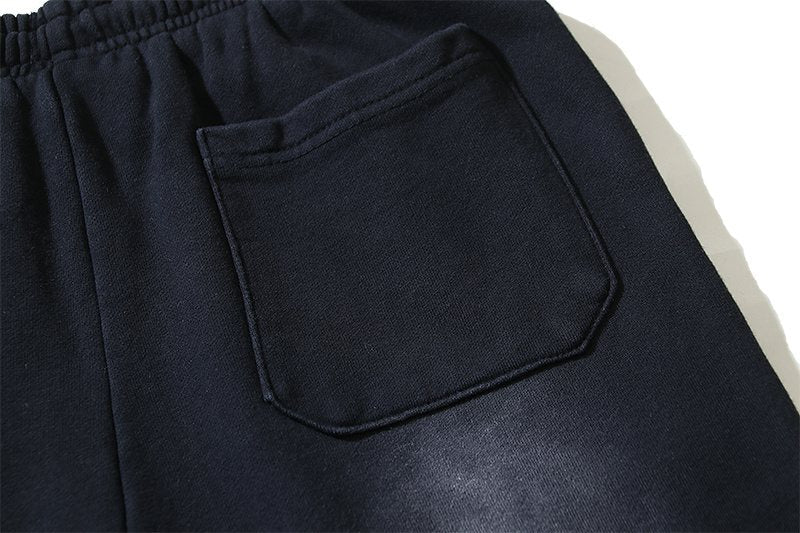HS Washed Black Front Graphic Sweatpants ¡ª detail