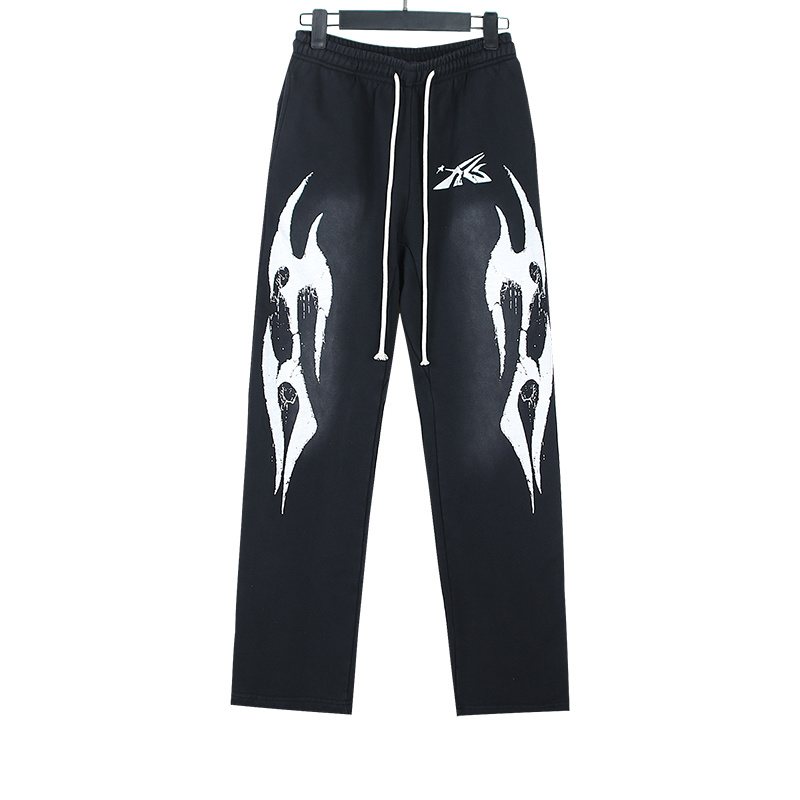 HS Washed Black Front Graphic Sweatpants ¡ª hero
