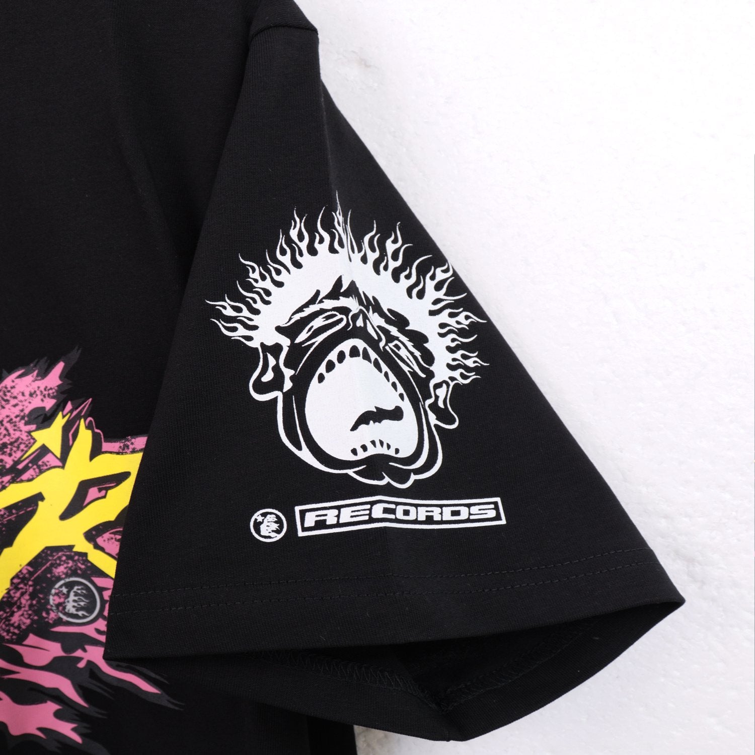 HS Records Flame Graphic T-Shirt ¡ª detail