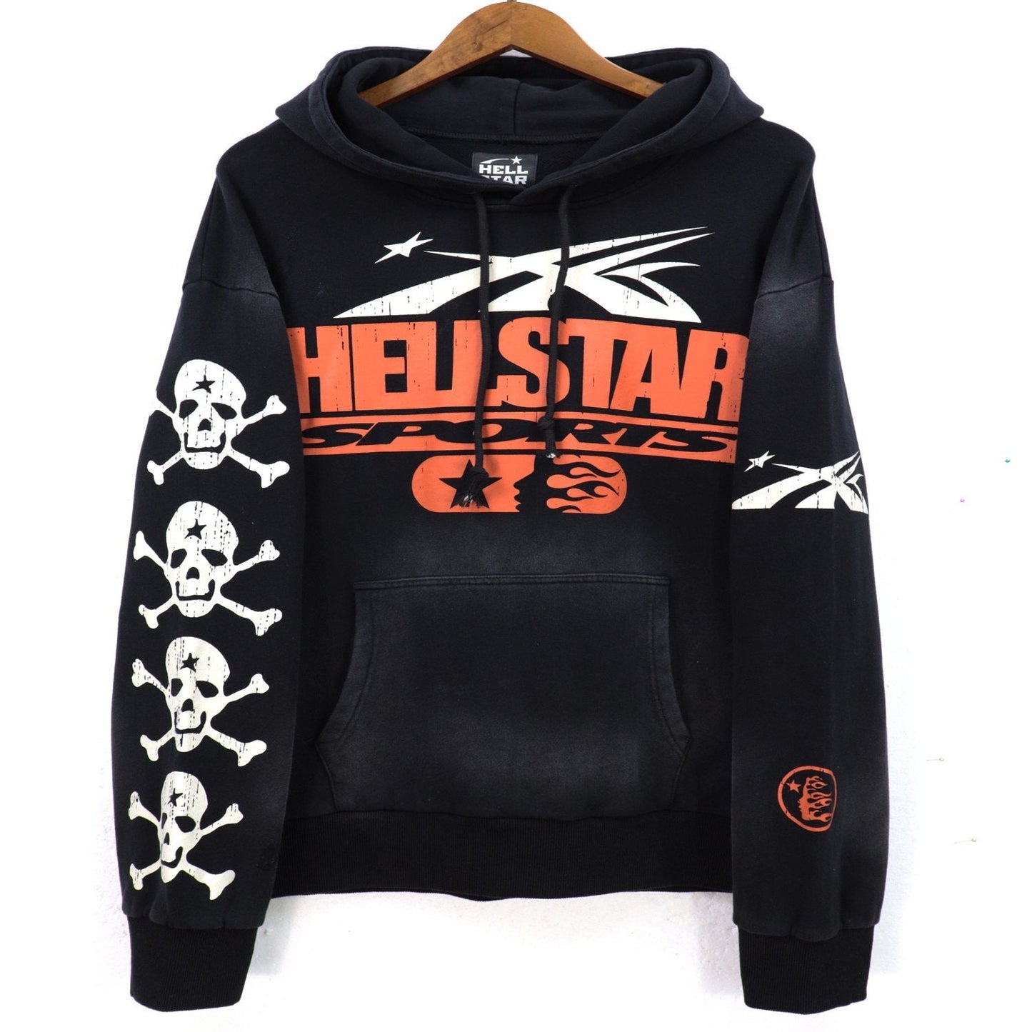 HS Skull Graphic Hoodie & Sweatpants Set ¡ª front