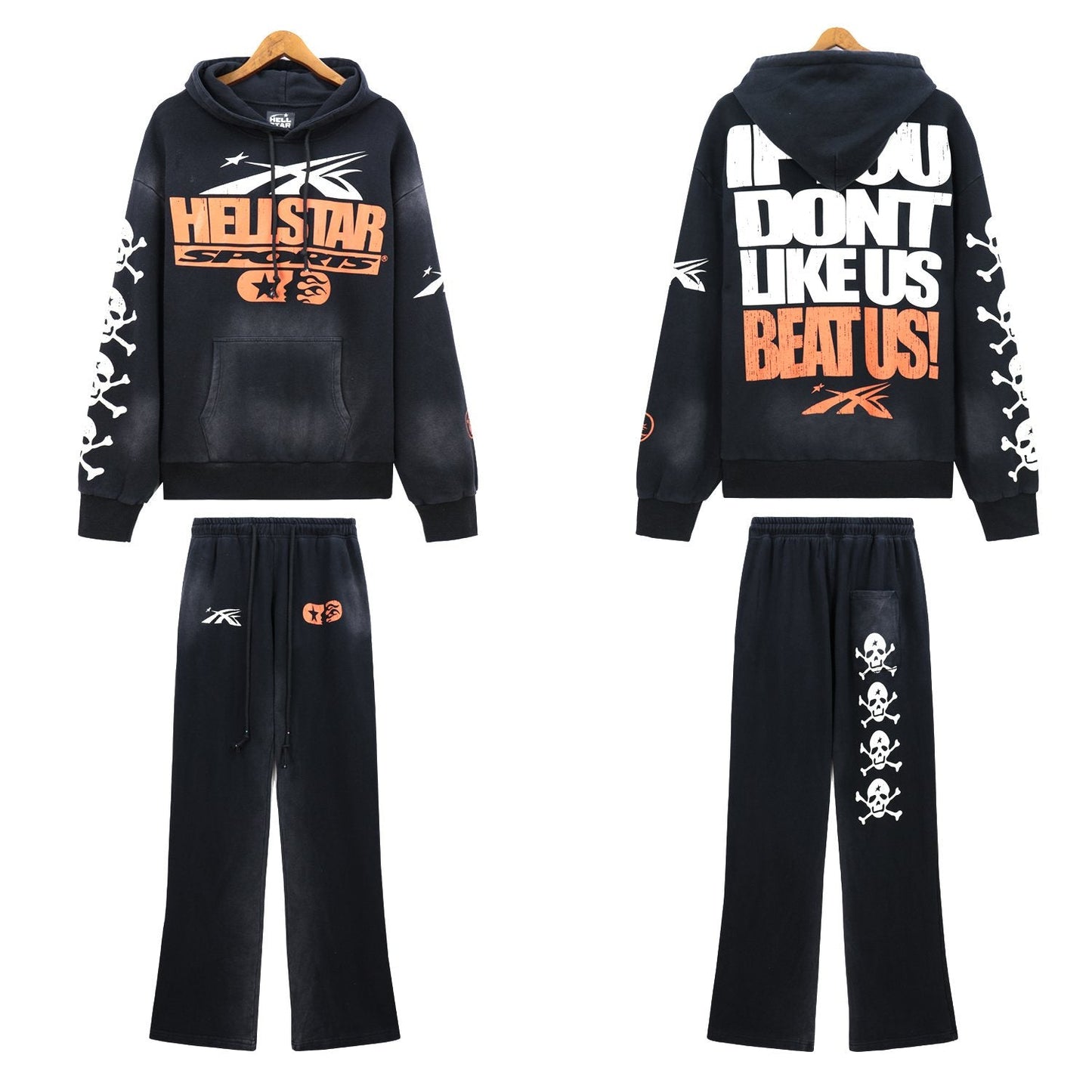 HS Skull Graphic Hoodie & Sweatpants Set ¡ª hero