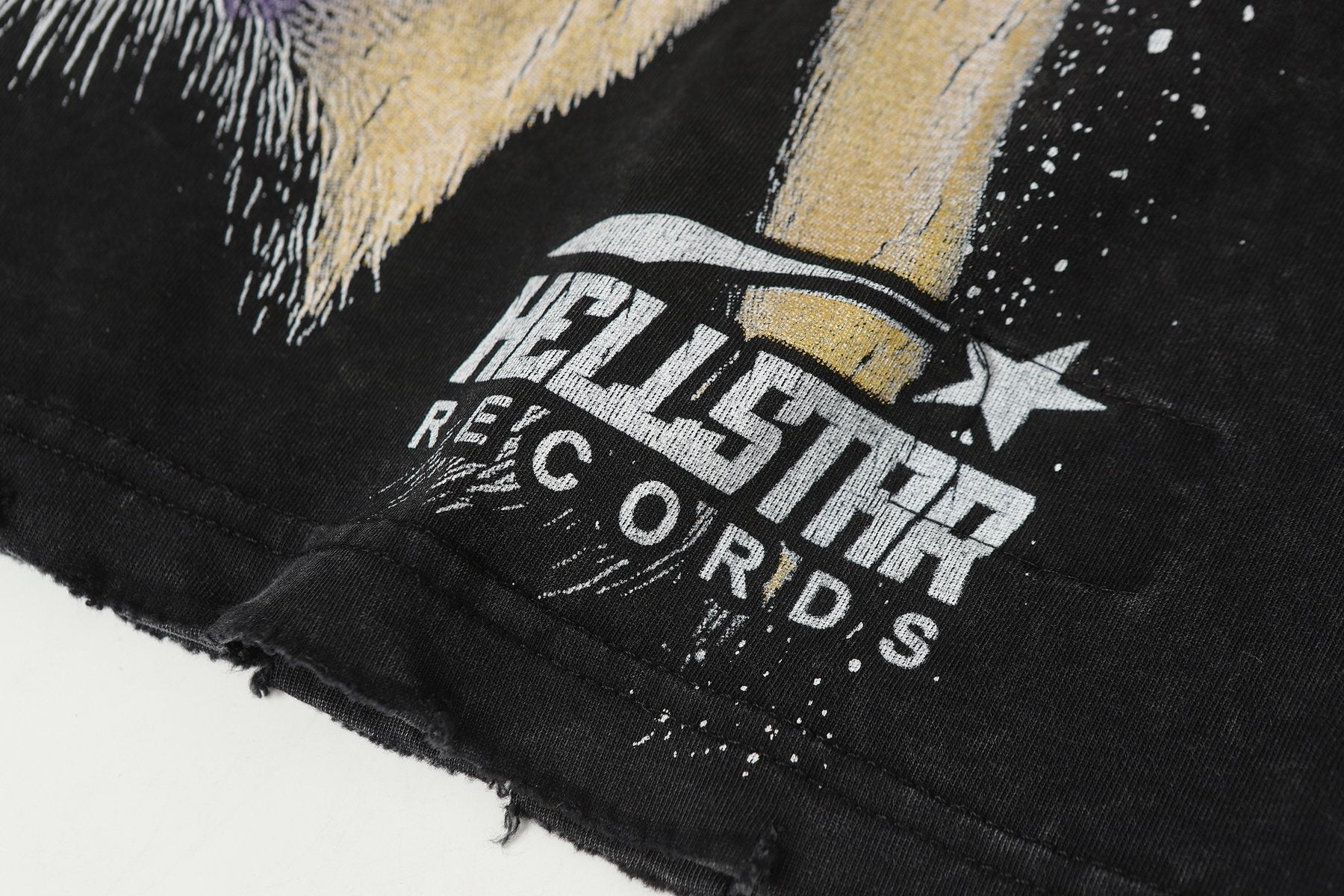 HS Bigger Than Satan Studded Graphic T-Shirt ¡ª detail
