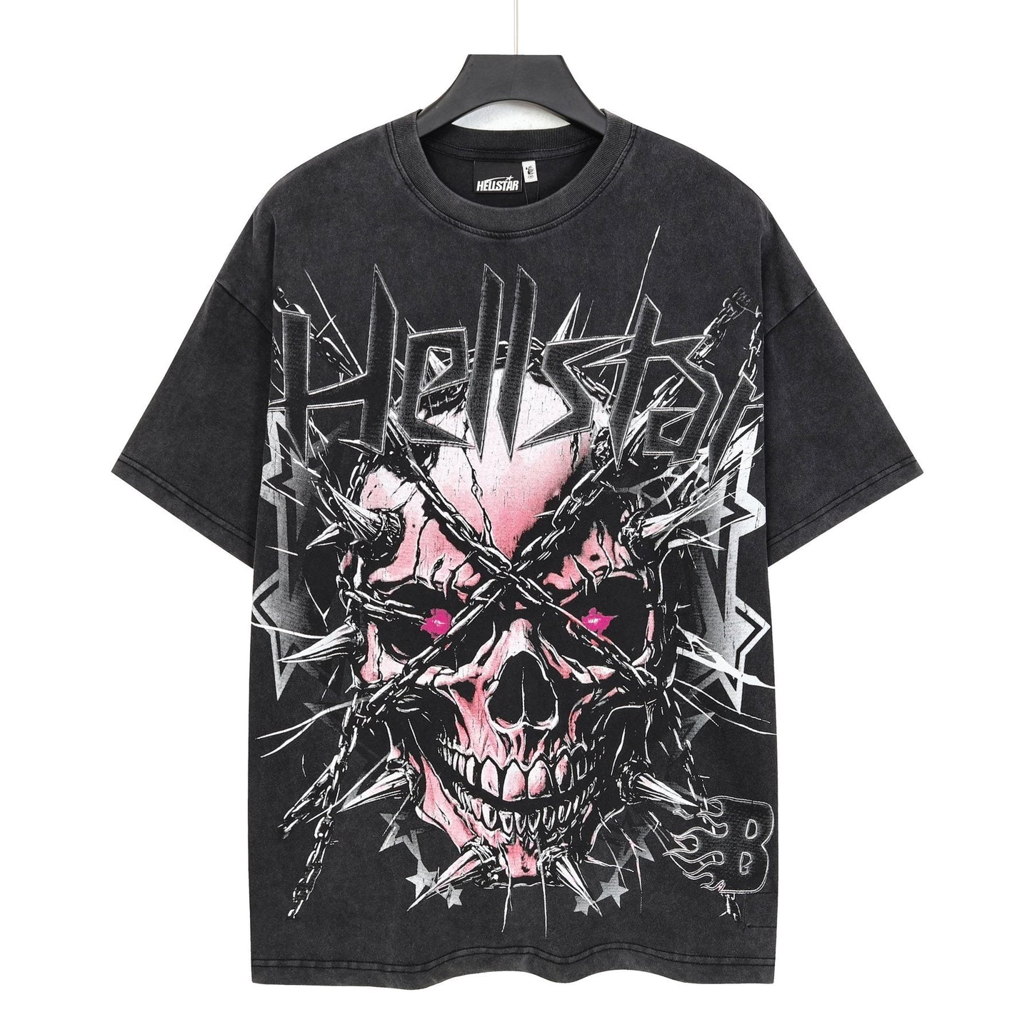 HS Skull & Flame Washed Graphic T-Shirt ¡ª front