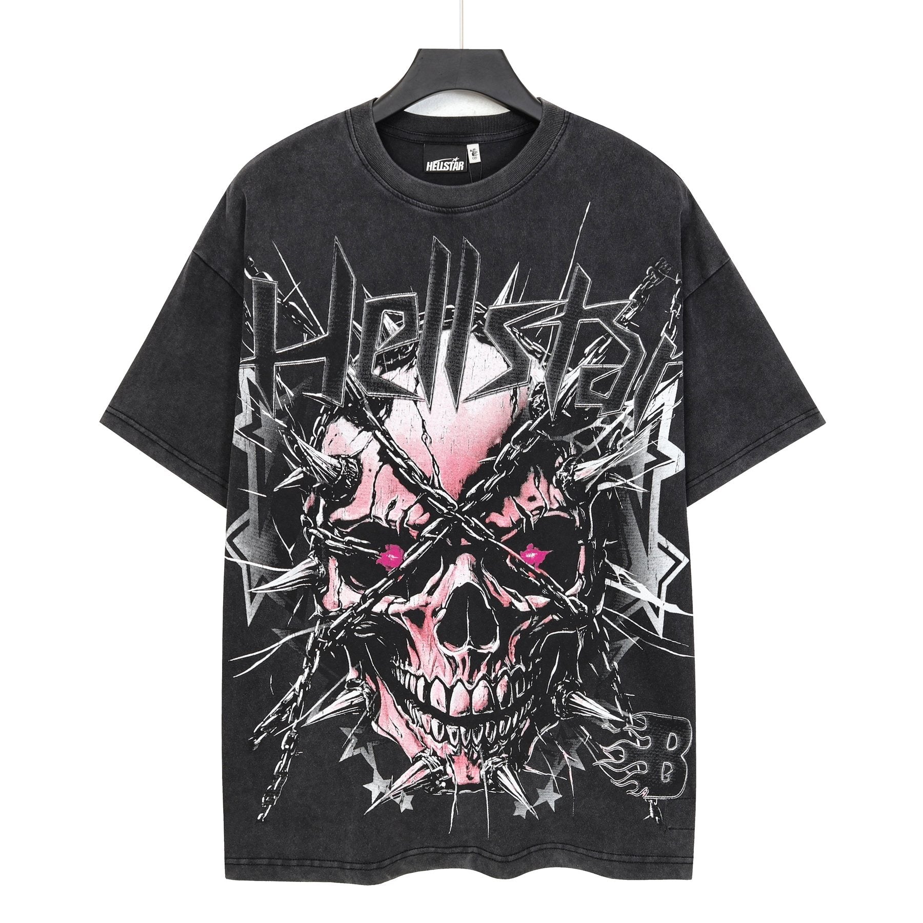 HS Skull & Flame Washed Graphic T-Shirt ¡ª front