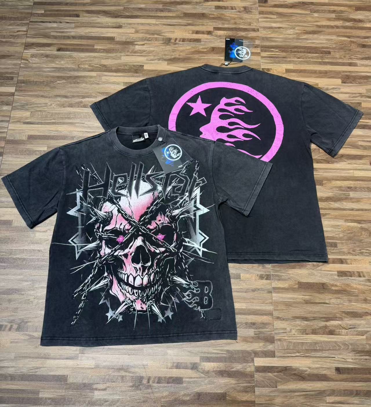 HS Skull & Flame Washed Graphic T-Shirt ¡ª context