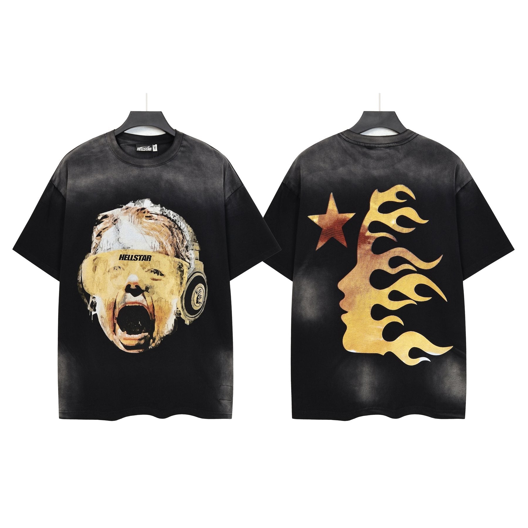 HS Screaming Head Star Graphic T-Shirt ¡ª front