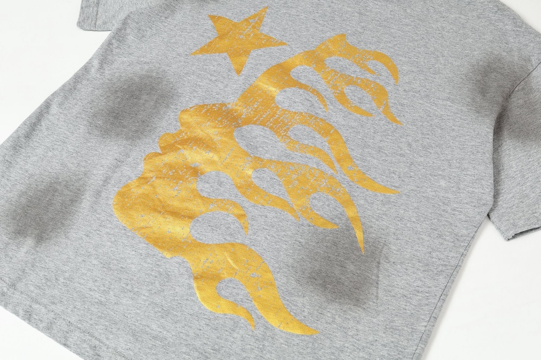 HS Star Flame Face Graphic T-Shirt ¡ª detail