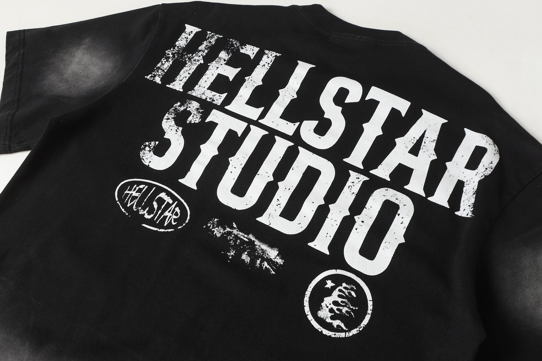 HS Records Studio Acid-Wash T-Shirt ¡ª detail