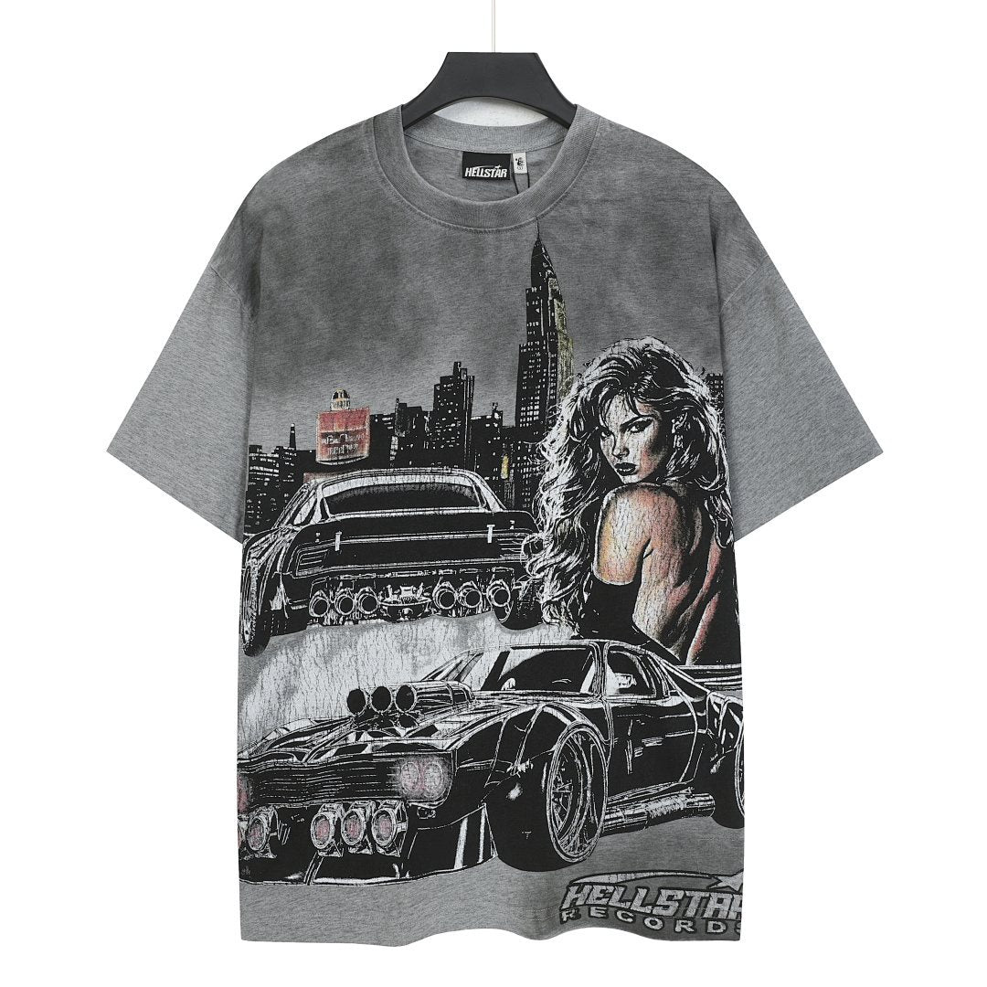 HS Records Studio Acid-Wash T-Shirt ¡ª front