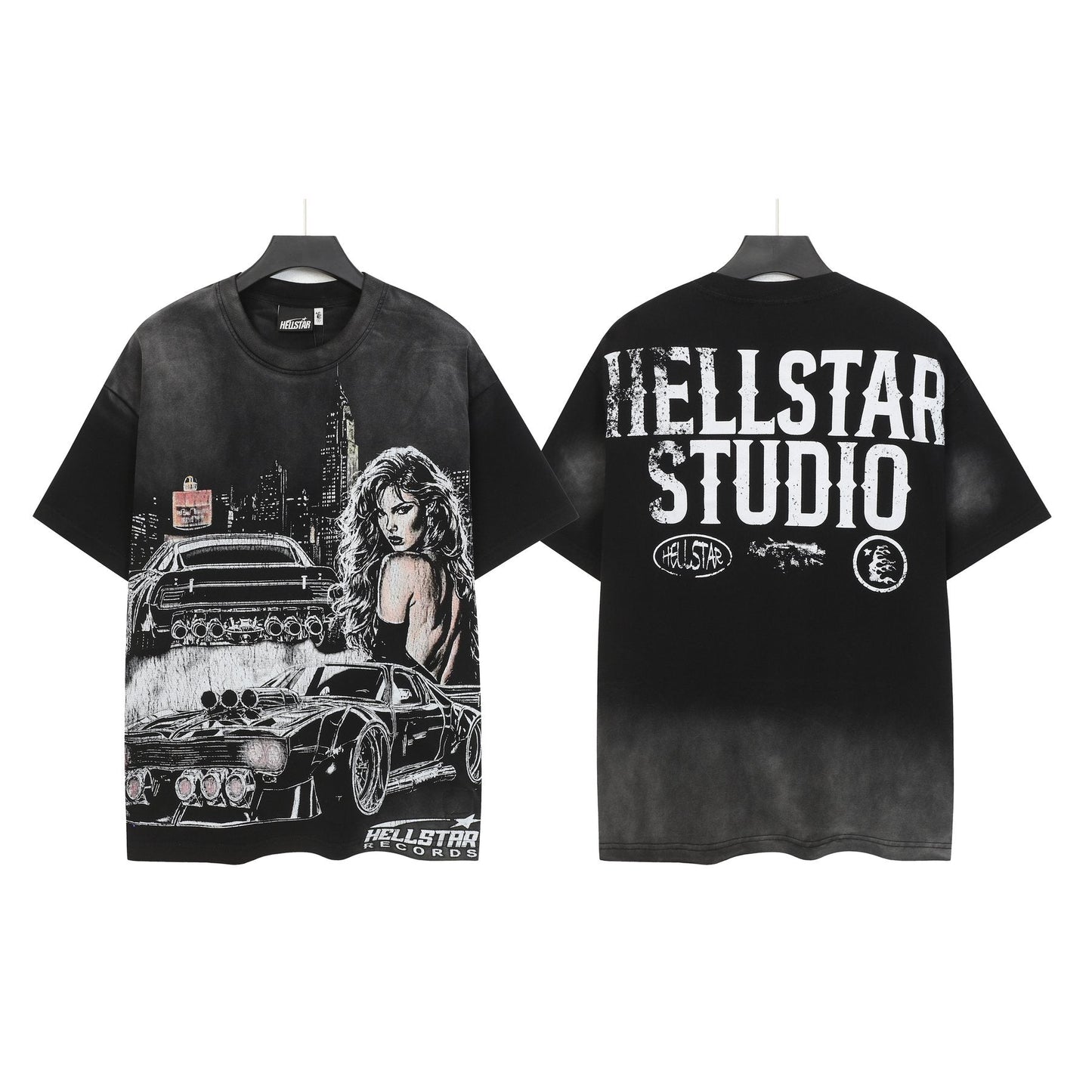 HS Records Studio Acid-Wash T-Shirt ¡ª comparison