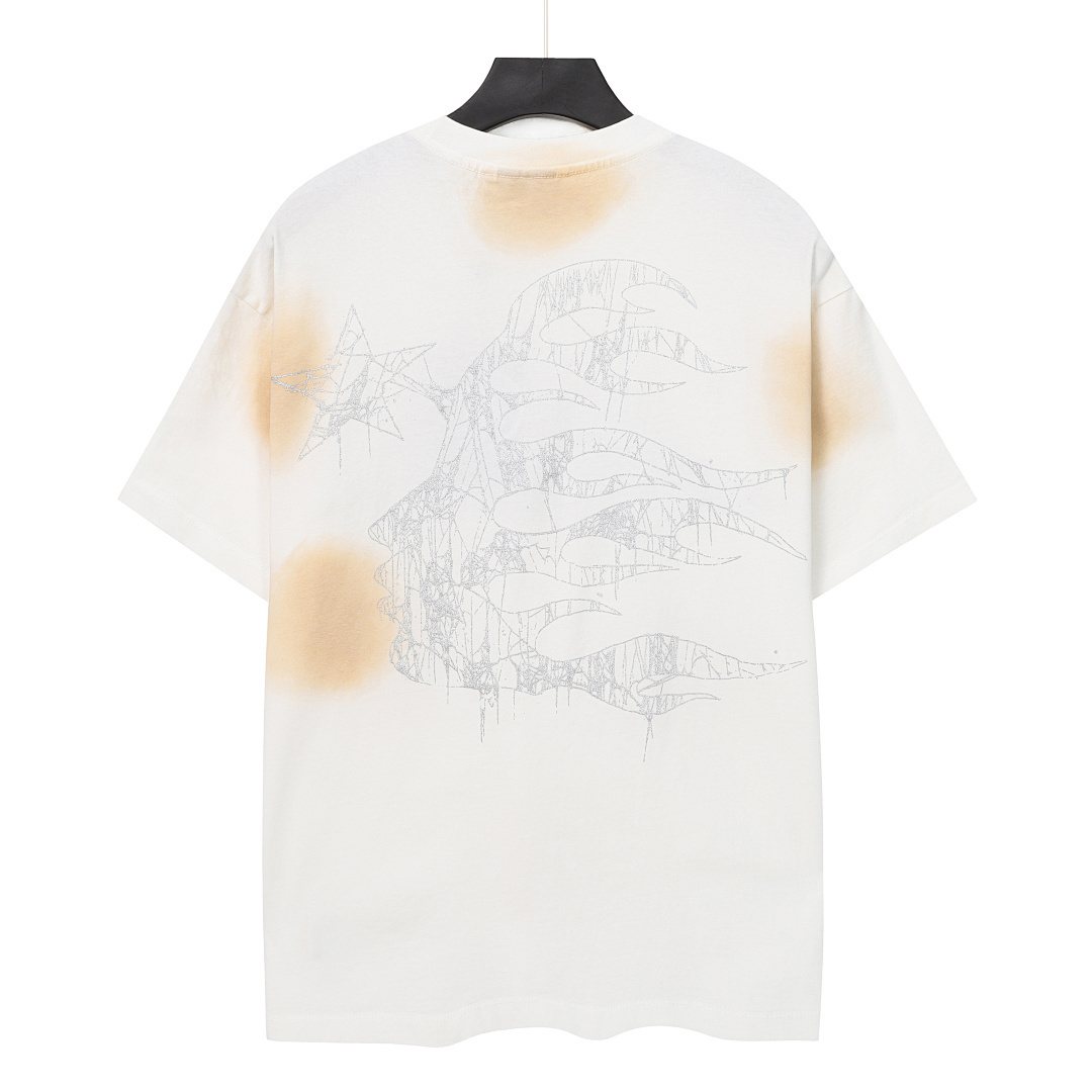 HS Airbrushed Insect & Spiderweb Graphic T-Shirt ¡ª back