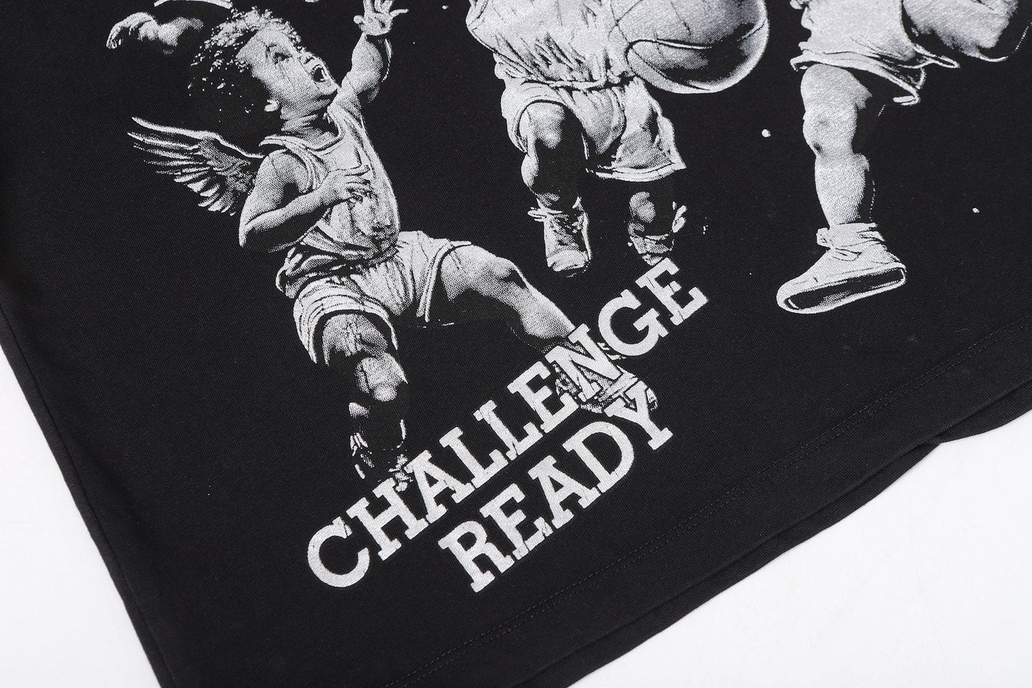 HS Path to Paradise Basketball Cherub Graphic T-Shirt ¡ª detail