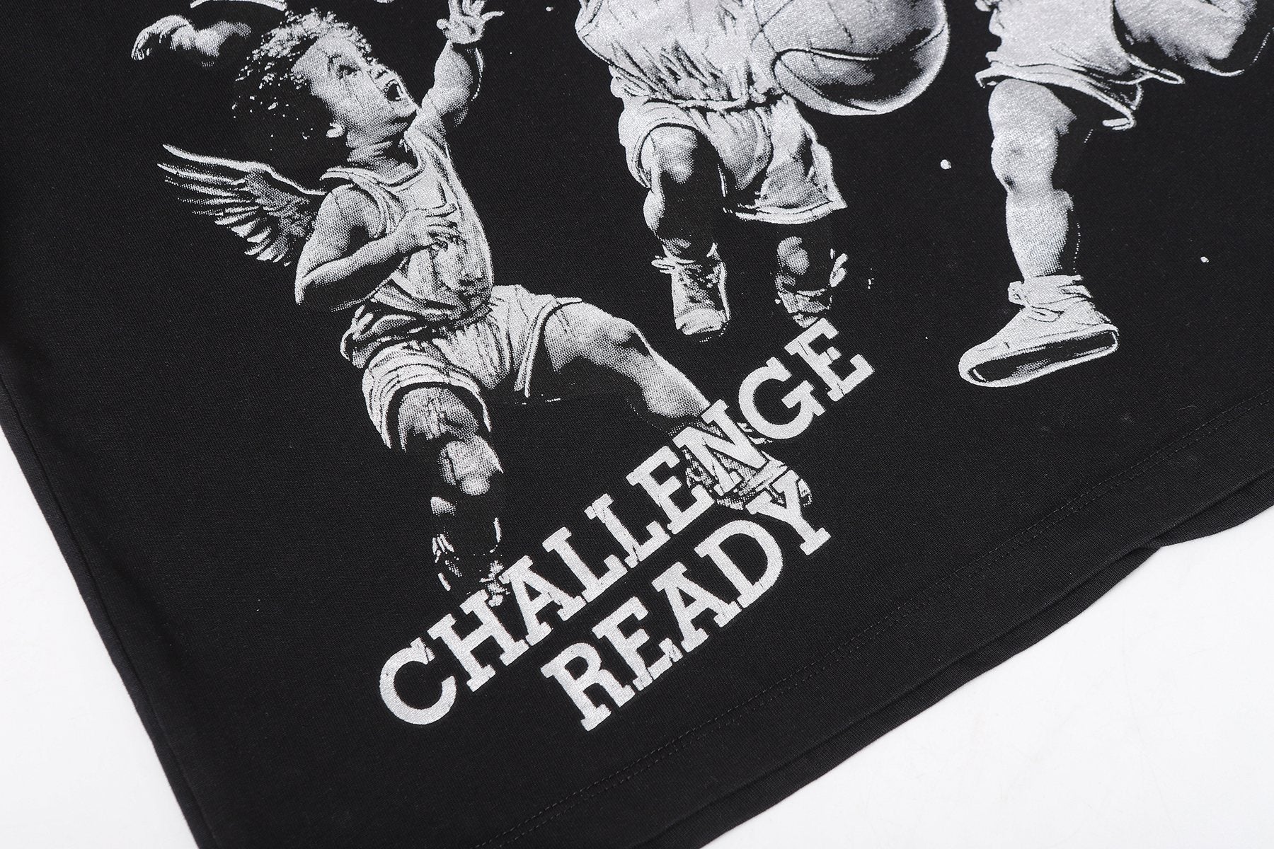 HS Path to Paradise Basketball Cherub Graphic T-Shirt ¡ª detail