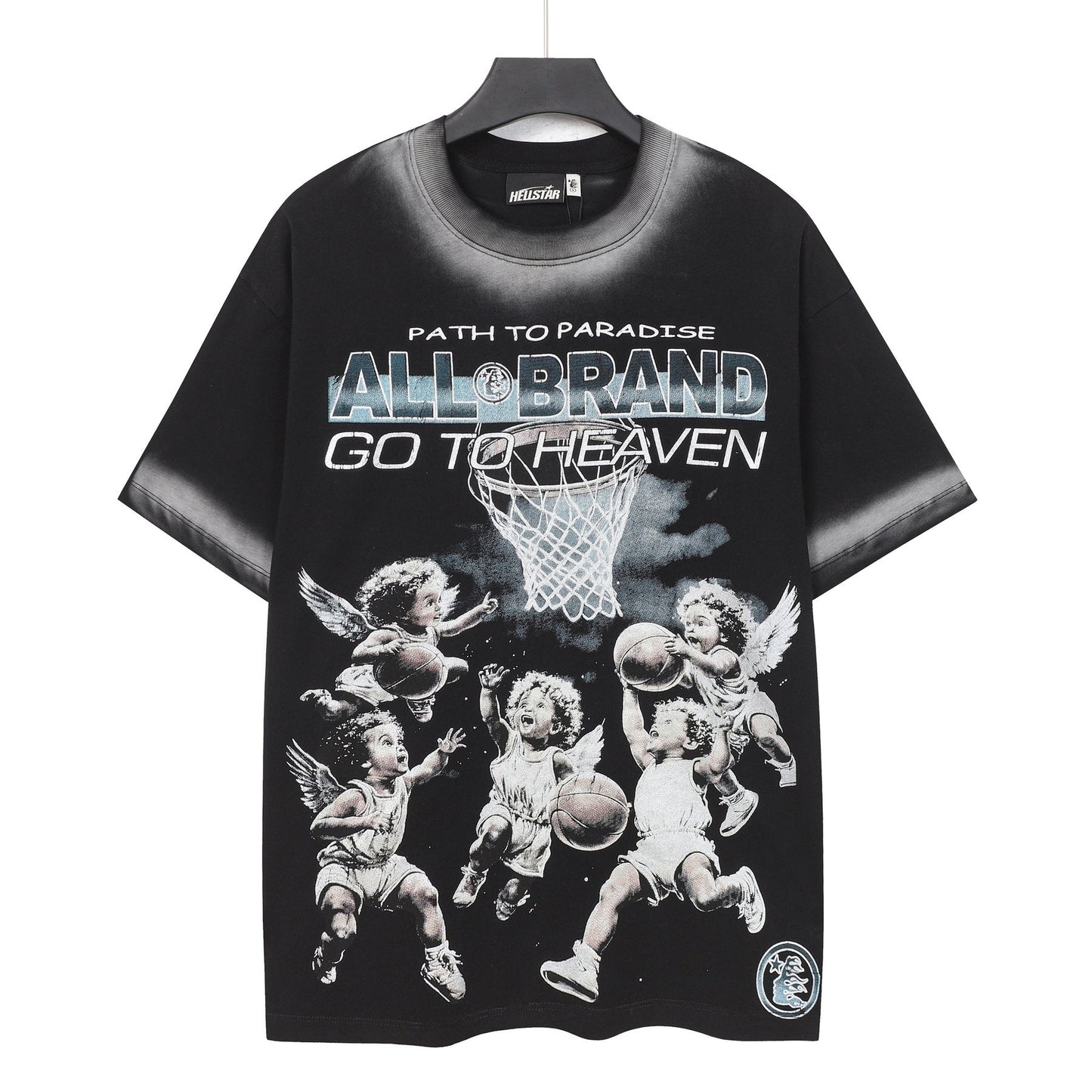 HS Path to Paradise Basketball Cherub Graphic T-Shirt ¡ª front